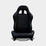 semibaquets recaro cs NO SON HOMOLOGABLES MODAUTO Asiento Deportivo Coche,Semibaquet Ajustable,Adaptable para Coches,Ríeles Incluidos,Conductor y Pasajero,para Coche y Simulador,Modelo N400, Negro,Una Unidad. (N400 Uni)