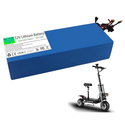 Batería para patinete eléctrico de 52V 60V y litio de 15.6Ah para motor potente