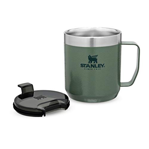 Stanley Classic Legendary Camp Mug Termo Café 0.35L / 12 OZ Hammertone Green – Aislamiento al Vacío de Doble Pared… - Imagen 5