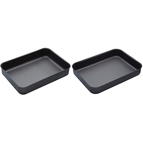 KitchenCraft MasterClass Professional Hard Anodised Non-Stick Roasting Tins, 37 x 26.5 cm, 42 x 31 cm