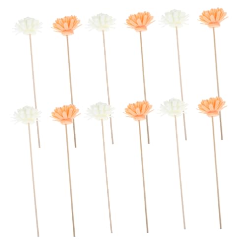 Didiseaon 12pcs Rattan Flower Diffuser Sticks Flameless Diffuser for Home Office and Bathroom Decor Safe and Versatile Fragrance