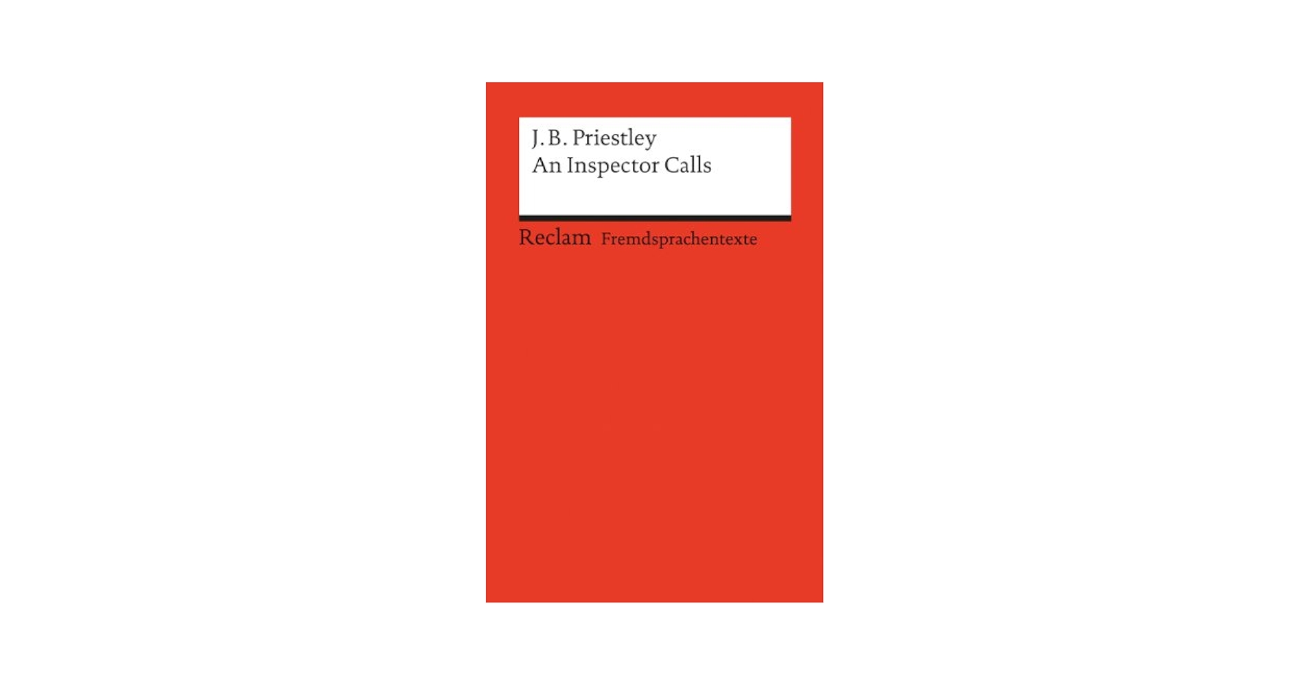 (未使用･未開封品)　An Inspector Calls df5ndr3 An Inspector Calls: J B Priestley: 9783150092187: Amazon.com
