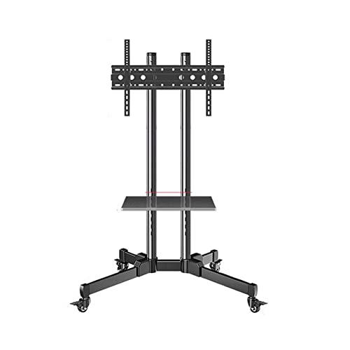 Chariot TV robuste de sol pour déplacer facilement un grand écran LED 75kg