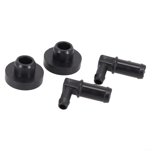 Yhenlovtt Kit de vástago y buje de depósito de combustible compatible con el fabricante original para Craftsman y para cortacésped Roper Push y autopropulsadas, incluye 2 vástagos para + 2 bujes