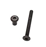 binifiMux 10-Pack M6x65mm Black Socket Cap Screws Barrel Nuts Kit for Crib Furniture Bed with M6 x...