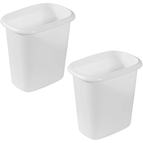Rubbermaid 6 Quart Durable Lightweight Trash Can (2 Pack) Cover