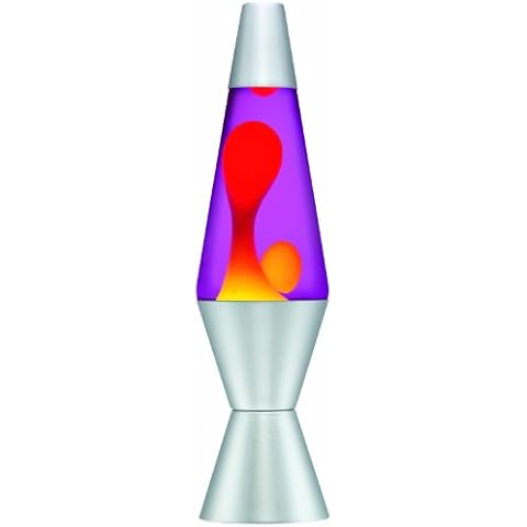 Lava Lamp Classic Lava Lamp, 14.5-inch, Purple/ Yellow Cover