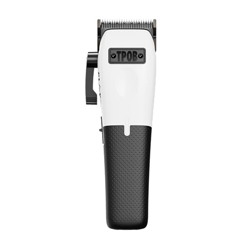 Image of TPOB Play Barber Hair Clippers for Men 7500 RPM with Rubber Grips (White 3 Set)