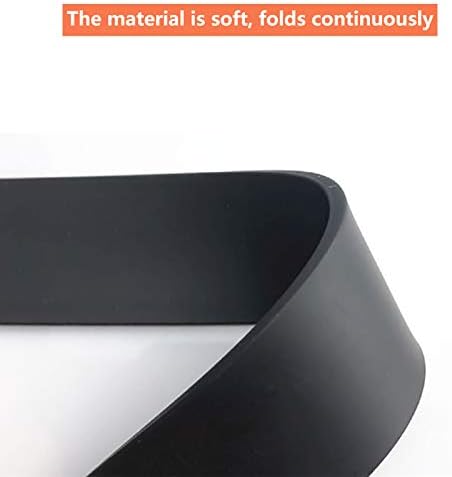 Rubber Seal Strip - 1M Long Black Solid Rectangle Adhesive Strips for Window Air Conditioning Insulation, Truck Car Seal, Anti-Vibration, Shockproof, 20mm Wide 3mm Thick