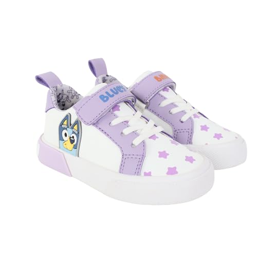 Bluey Low Top Court Sneakers for Kids Purple Size 11 Little Kid