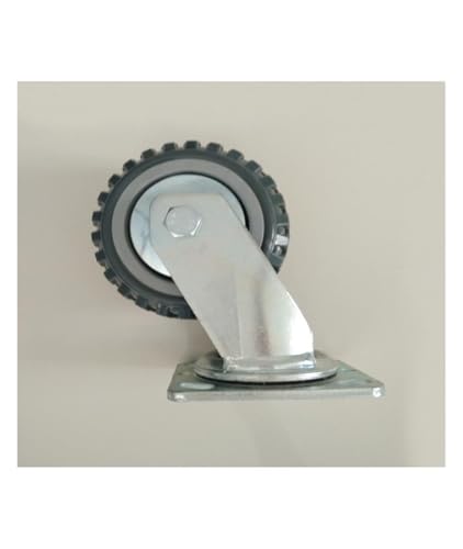 Roues pivotantes antidérapantes de 5 pouces avec roulements doubles - 4