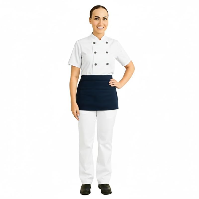 TrendyUniform Kitchen Waist Apron For Men & Women Complete Range Short & Long Used In Restaurant.-image-44