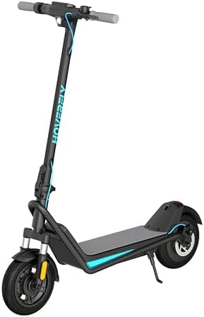 HOVERFLY X3 Electric Scooter for Adults, 10" Solid Tire, Max 18 Mile Range and 20Mph Speed, 500W Motor, with Front Dual Suspension Electric Code Lock, UL2272 Certified Foldable Commuting Escooter
