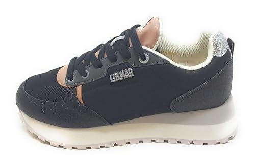 Baskets Colmar Travis Jessy 100 noir rose à semelle souple