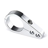 MoKitDora 1-1/4' Motorcycle Handlebar Clips or Frame Dual Hole Throttle Clutch Cable Brake Line Clamp...