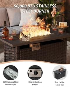 Luxury Outdoor Fire Pit Table