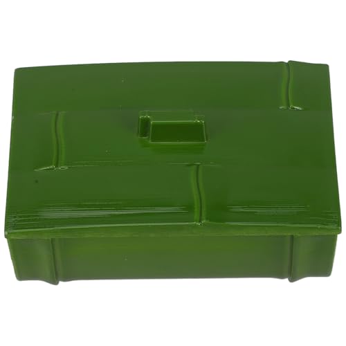 Bandeja para sushi de plástico reutilizable color verde miniatura 1