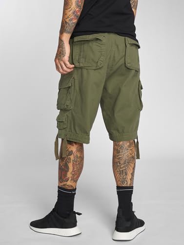 Brandit Savage Vintage Shorts, Uomo, Oliva, 6XL - 6