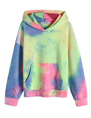 Arshiner Mädchen Hoodie Batik Kinder Pullover Freizeit Mode Sweatshirt mit...