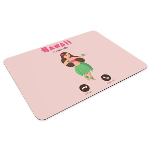 Set de table caoutchouc antidérapant rose Hawaii grand format de table - 3