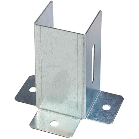 Heavy Duty Galvanised Post Support Bracket Cover