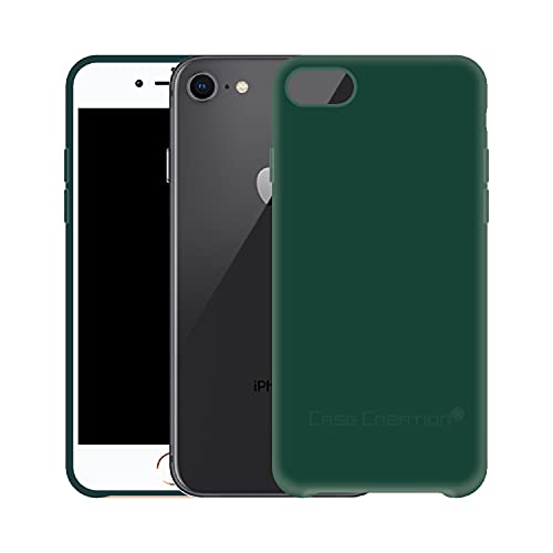 Image of Case Creation Luxurious OG Series for iPhone 8 Case Cover,Anti-Dirty Slim Case Frosted Matte Cute Candy TPU Raised Bezel (Splash of Color) Back Cover for Apple iPhone 8 -Wine Green