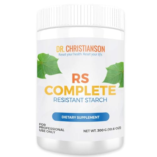 Dr. Christianson RS Complete - RS2 Resistant Starch Supplement Powder with Organic Green Banana Flour - Non-GMO + Dairy-Free Fiber Powder Supplement - The Metabolism Reset Diet (30 Servings / 300g)