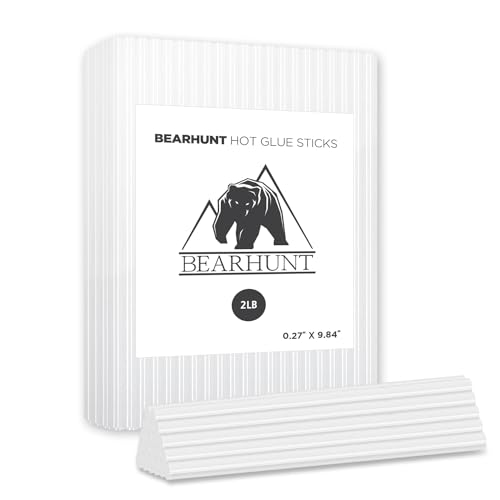 BEARHUNT Strong Hot Melt Glue Gun Sticks Bulk (0.27" X 9.84"_2lb)