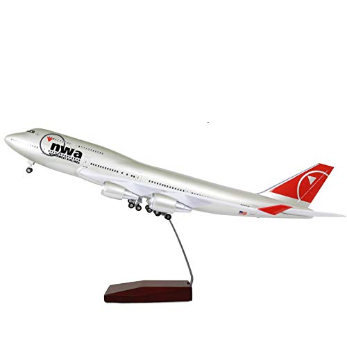 Lose Fun Park American Northwest B747 1:130 Modelo de avión con luz LED y tren de aterrizaje Cover