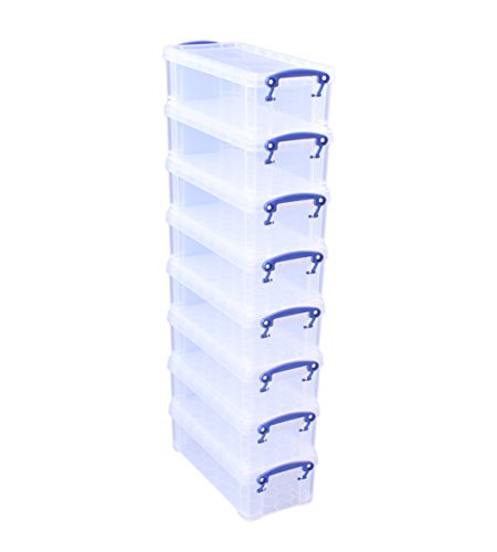 Really Useful Products 0,9 C Lot de 8 0.7 litre Boîte de rangement