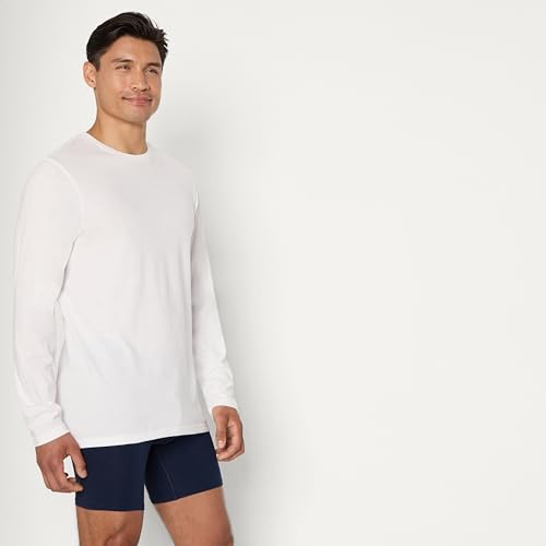Image of Amazon Essentials Men's Slim Fit Crewneck Undershirts, Pack of 6