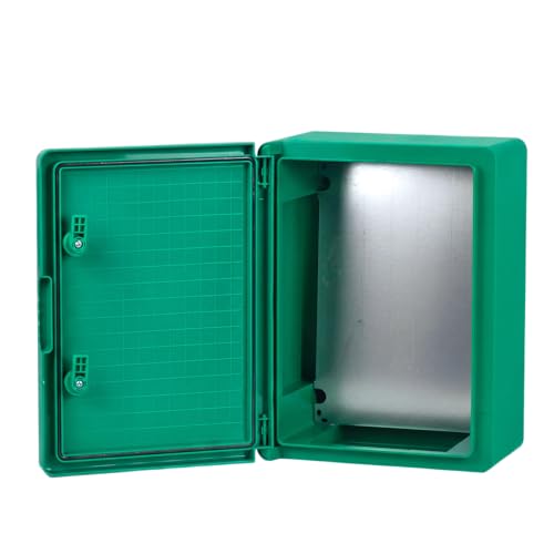 BOXEXPERT® Coffret electrique exterieur etanche [Boitier ABS IP65] vert (Serie Fleet) 400x300x170mm | Armoire electrique exterieure | Coffret mural | Boitier...