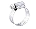 Breeze Power-Seal Stainless Steel Hose Clamp, Worm-Drive, SAE Size 32, 1-9/16" to 2-1/2" Diameter Range, 1/2" Band Width (Pack of 10)