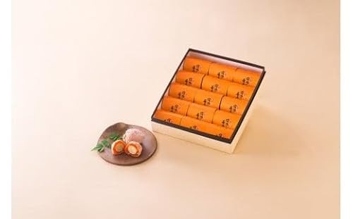 [高島屋選定品][七福]宿場の茶屋柿15個入 柿 かき 栗きんとん 栗 お菓子 菓子 やわらかい 果肉 中津川市 中津川