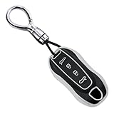 Funda ideal para llave de coche: diseño moderno y delgado con apertura original 1:1, ajuste perfecto para cada botón que es fácil de presionar y no interfiere con la señal de salida mientras presionas el botón. No tienes que preocuparte de que la llave del coche se caiga. Eficiente para que utilices la llave del coche mientras protege de forma segura la llave de tu coche. Es muy fácil de instalar.