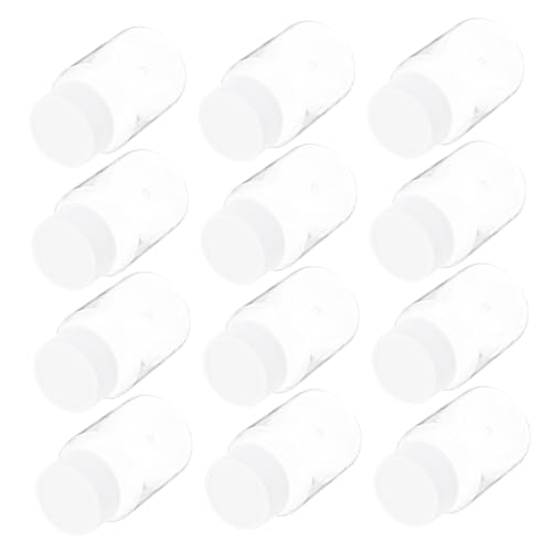 Cabilock 24Pcs Wide Mouth Medicine Bottles Airtight Reusable Pill Containers for Sample Dispensing Liquid Storage Practical Design for Easy Filling and Visibility