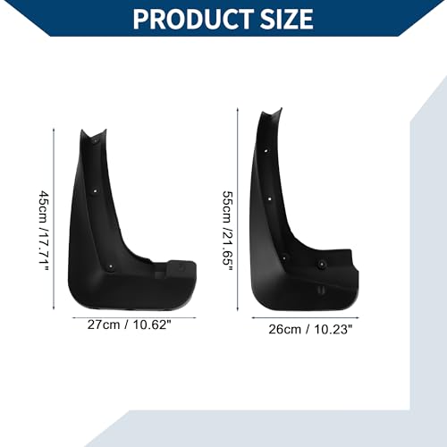 Image of Mud Flaps Splash Guards W /Mount Accessories for BMW X3 with Pedal 2006-2011 Front and Rear Mud Guards 1 Set