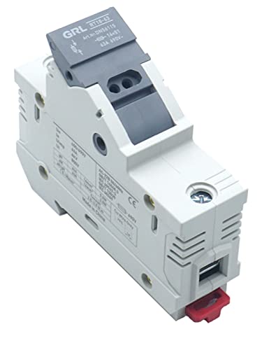 Base portafusibles RT18X-63 de 14x51 mm con indicador luz para riel DIN 500V