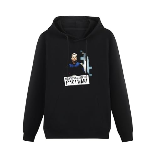 MOYANSHUHUA The Boys Homelander Whatever I Want Merchandise Printing Graphic Mens Sweatshirts Unisex Black Hooded M