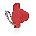 Leviton 18P21-UR 18 Series Single Pole Male Protective Cap, Ball Nose, Red