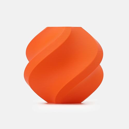 Image of Bambu Lab PLA Lite 1.75mm 3D Printer Filament, Light Weight PLA Filament for FDM Printers, Easy Printing, Strong Adhesion, 1kg Spool (Bambu Lab PLA Lite Orange)