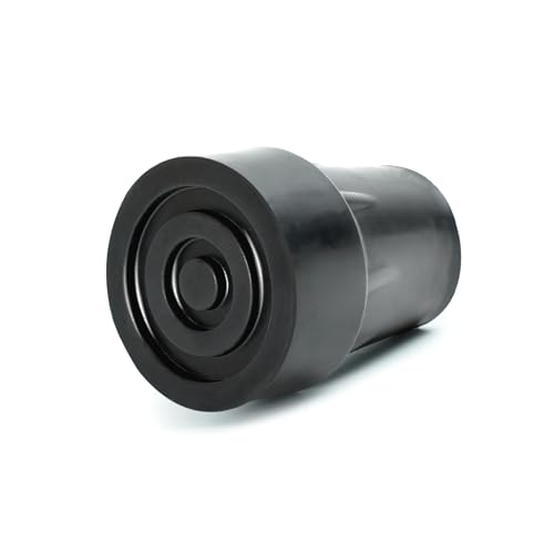 Embouts de Haute qualité en Caoutchouc (Pack 2) - Choisissez Votre Taille/Couleur! (18mm Noir)