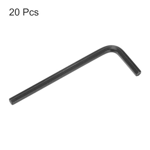 Image of HARFINGTON 20pcs Hex Key Wrench 9 /64 inch L-Shape Hexagon SAE Wrenches Chrome Vanadium Steel Repairing Tool for Home Repair, Black