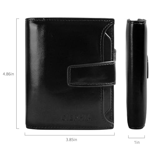 Men's Genuine Leather Wallets with Zipper Coin Pocket, RFID Blocking Short Vintage Bifold Wallet Large Capacity Multi Credit Card Slots ID Windows Gifts for Him3