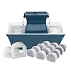 PetSafe Drinkwell Pagoda Pet Fountain 70 oz/ 2L Capacity,Elevated Indoor Ceramic Cat Water Fountain, 2 Levels of Free-Falling Stream, Included Carbon & Foam Filter Provide Fresh Water with Every Sip