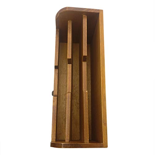 Chris-Wang 1Pk Originals Retro Wooden Stacking Letter Tray/Postcards Holder/Pencil Storage/Drawer Organizer/Desktop Mail Box/File Sorter - Thumbnail 4