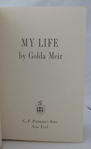 My Life Golda Meir B00E22K0HU Book Cover