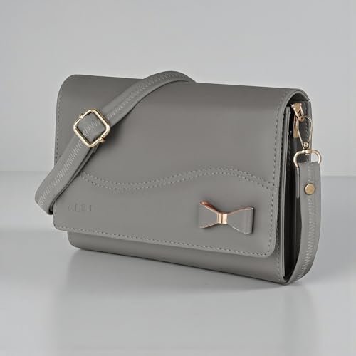 Image of ALSU Women's Sling Bag | Cross body bag| Side bag| Credit car slots| zipper pockets| detachable straps| adjustable straps| daily use| phone pockets