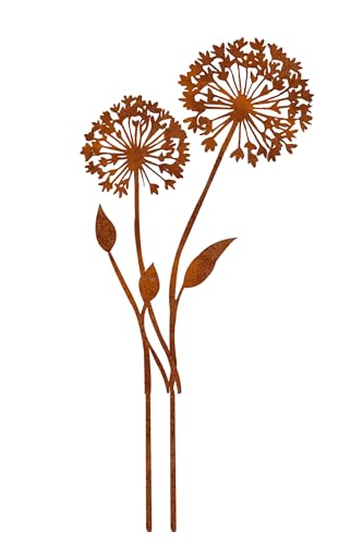 ALEMIN Rost Pusteblume Gartenstecker, Gartenzaubereien Gartensteckers...