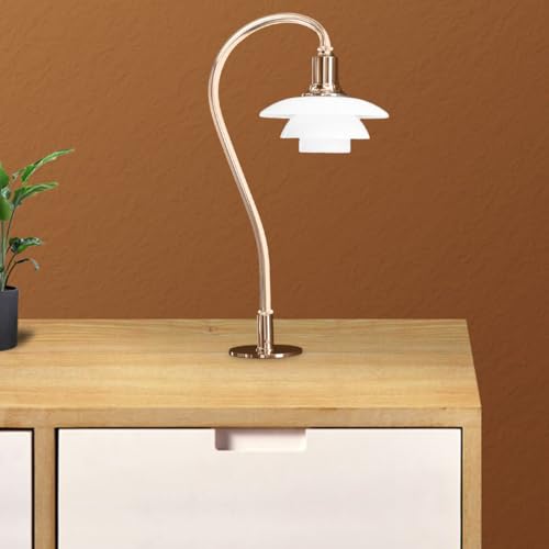 Image of Homoyoyo Curved Lamp Stem Threaded Lamp Replacement Parts for Table Repair Hollow Center Lighting Fixture Accessory Diy Kit Stem 11.41 in